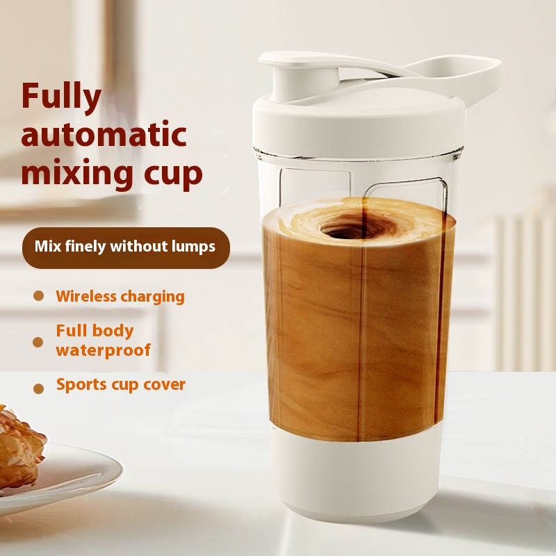 STIRRA mixing a coffee protein blend without lumps
