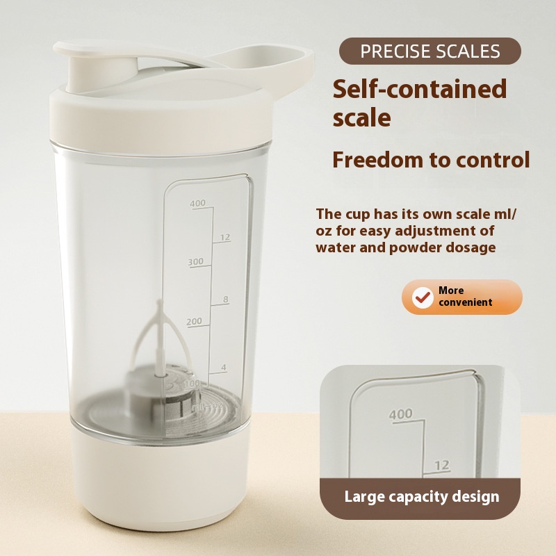 Moulded measuring scale on the STIRRA bottle